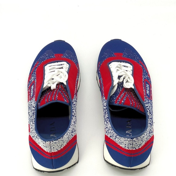 Prada Men's Milano Jacquard-knit Low-top Sneakers - Picture 7 of 10